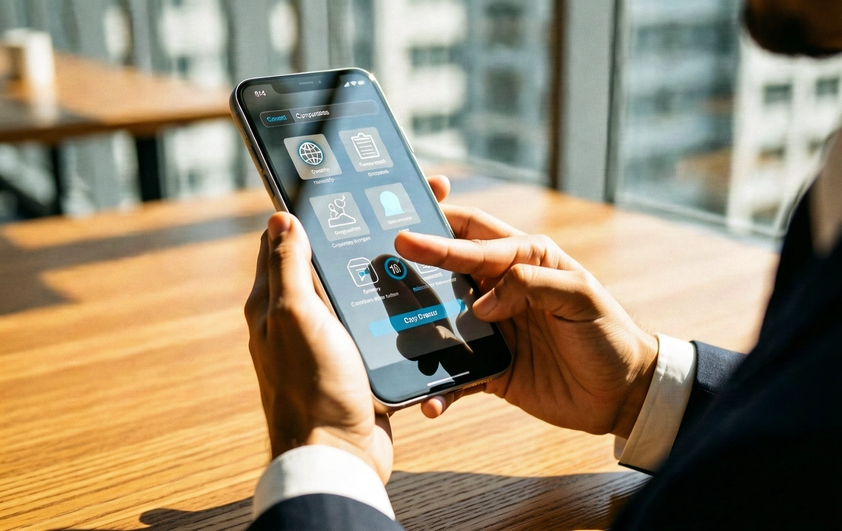 Professional auditing mobile interface